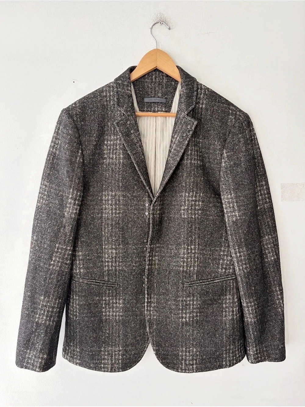 John Varvatos Collection Hook and Bar Blazer Jacket Size 52
